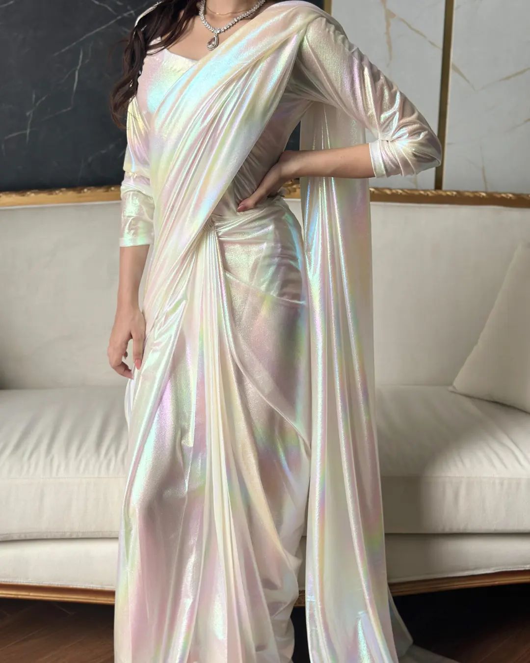 Moonlight Rainbow Saree''