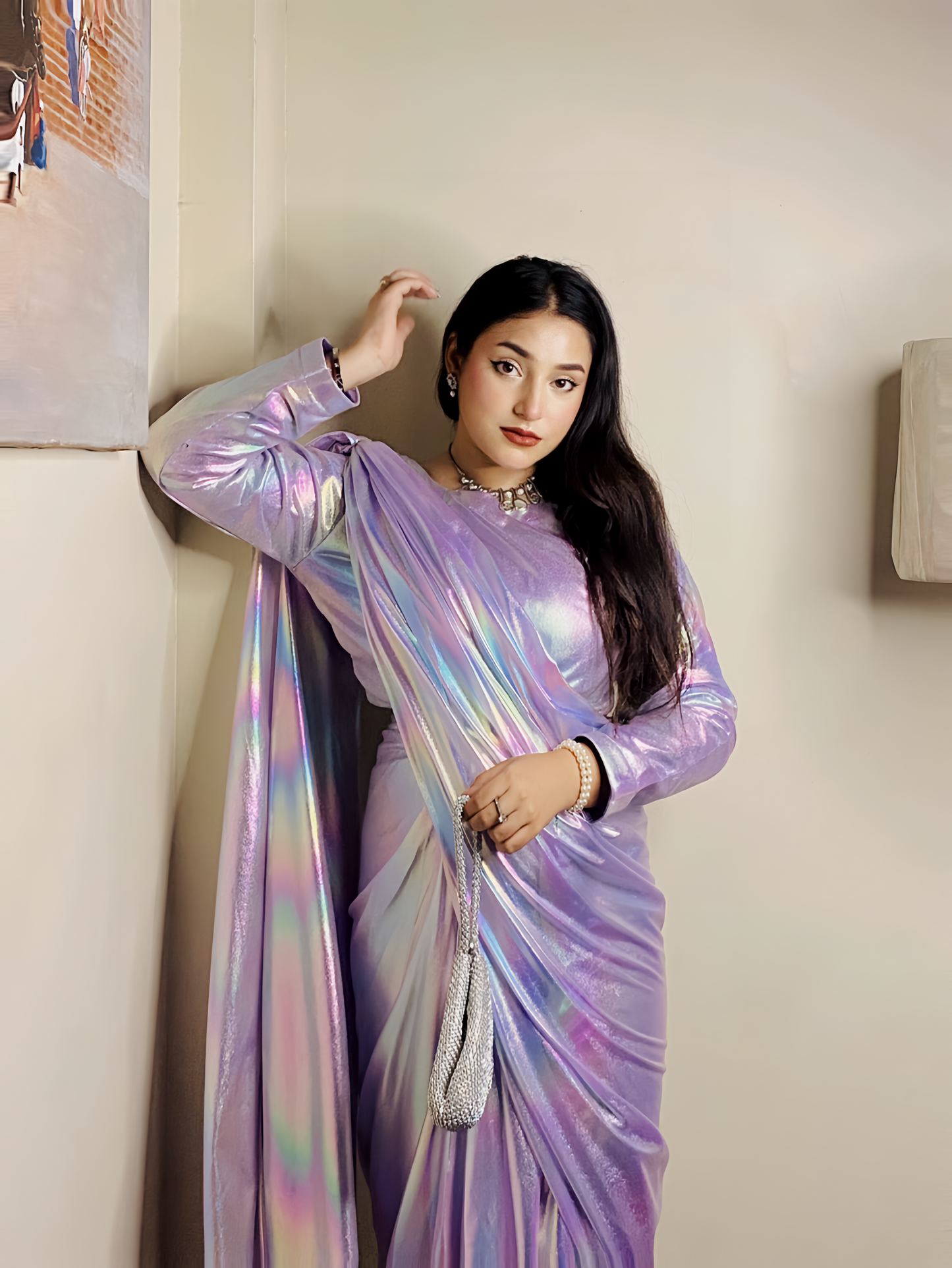 Moonlight Rainbow Saree''